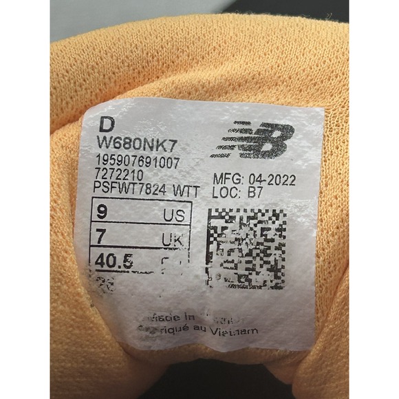 New Balance Fresh Foam 680 Shoes Womens Size 9 Running Athletic W680NK7 Sneakers - Picture 9 of 10